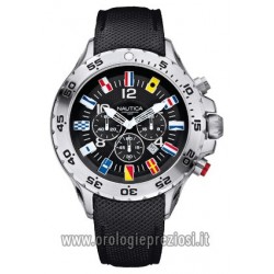 Watch Strap Black for Nautica Nst Yachtimer Cronograph