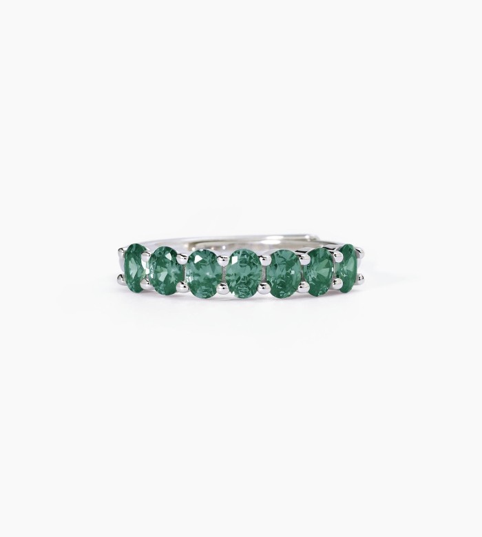 Veretta Festival Ring with Emeralds
