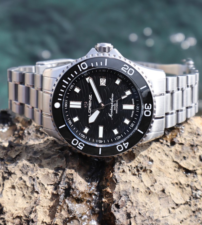 Orologio Lorenz Montenapoleone Diver 090010AA Nero