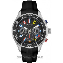 Watch Strap for Nautica Nst 12 Flags Black