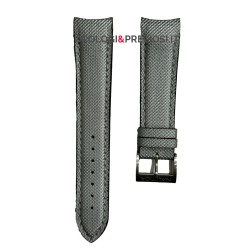 Canvas Leather Strap Grey for Nautica Watch 22mm