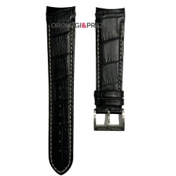 Cinturino Nautica in Pelle Nera 22mm