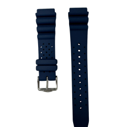Cinturino in Gomma Blu per Citizen Diver's Ansa 20 mm