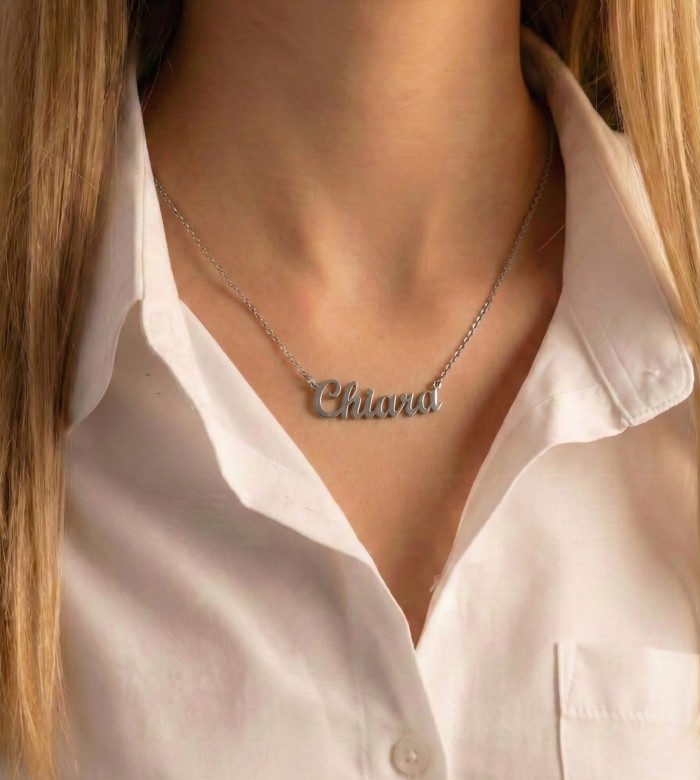 Collana con Nome Personalizzato in Argento