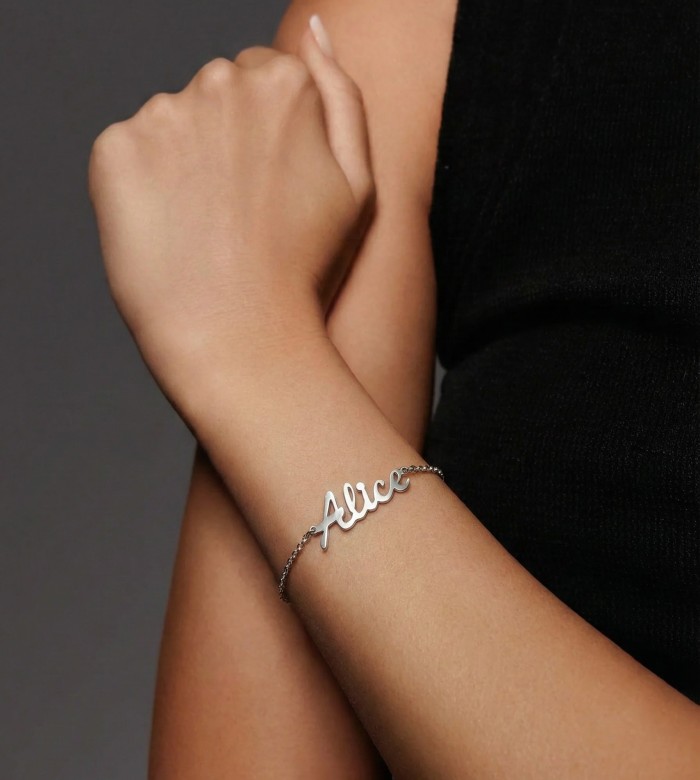 Bracciale Nome Personalizzato in Argento