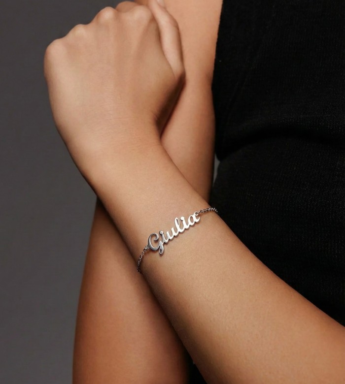 Bracciale Nome Personalizzato in Argento