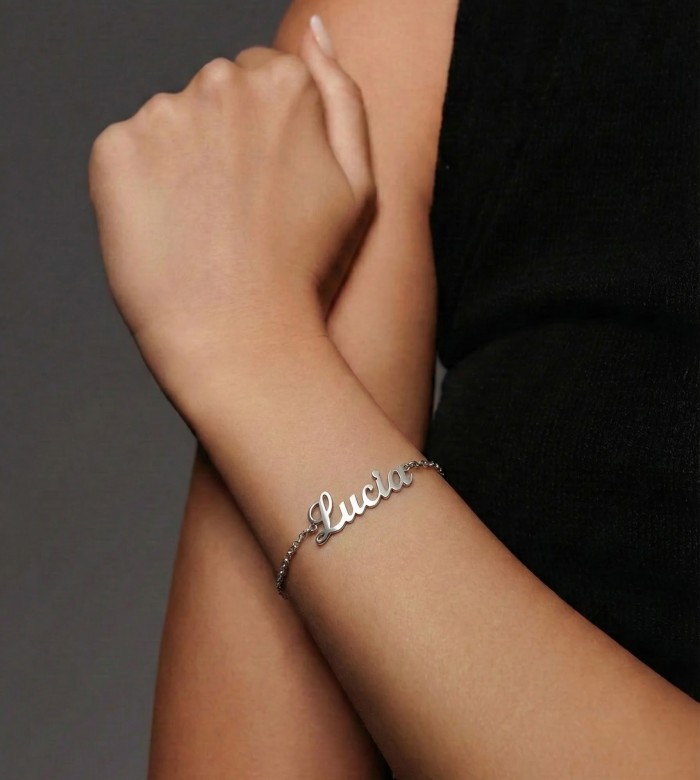 Bracciale Nome Personalizzato in Argento