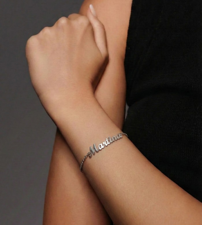 Bracciale Nome Personalizzato in Argento