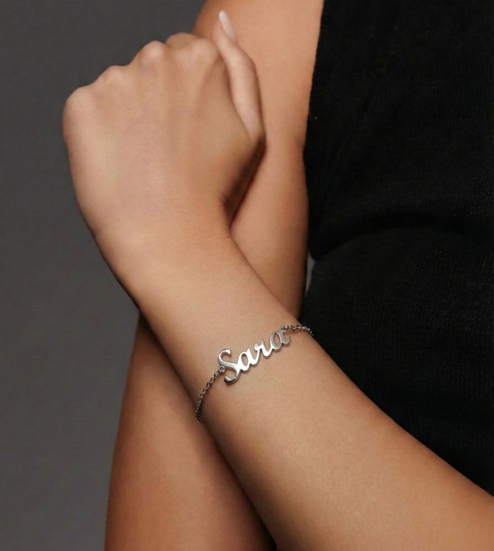 Bracciale Nome Personalizzato in Argento