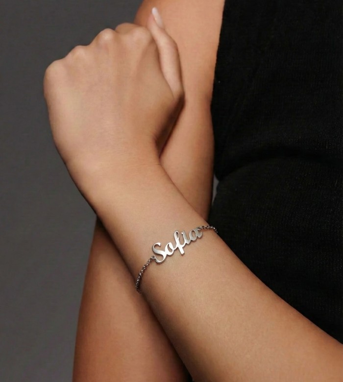 Bracciale Nome Personalizzato in Argento