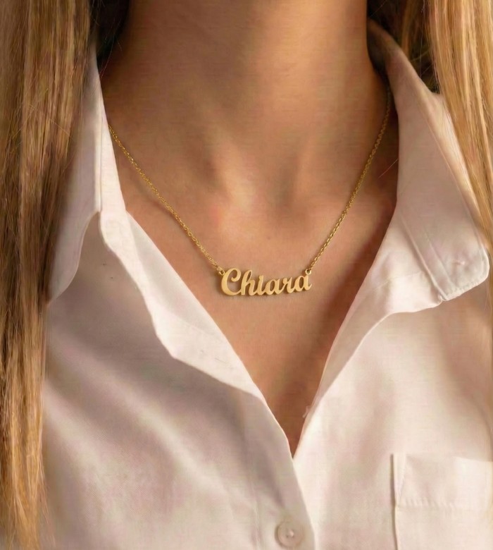 Collana con Nome Personalizzato in Oro