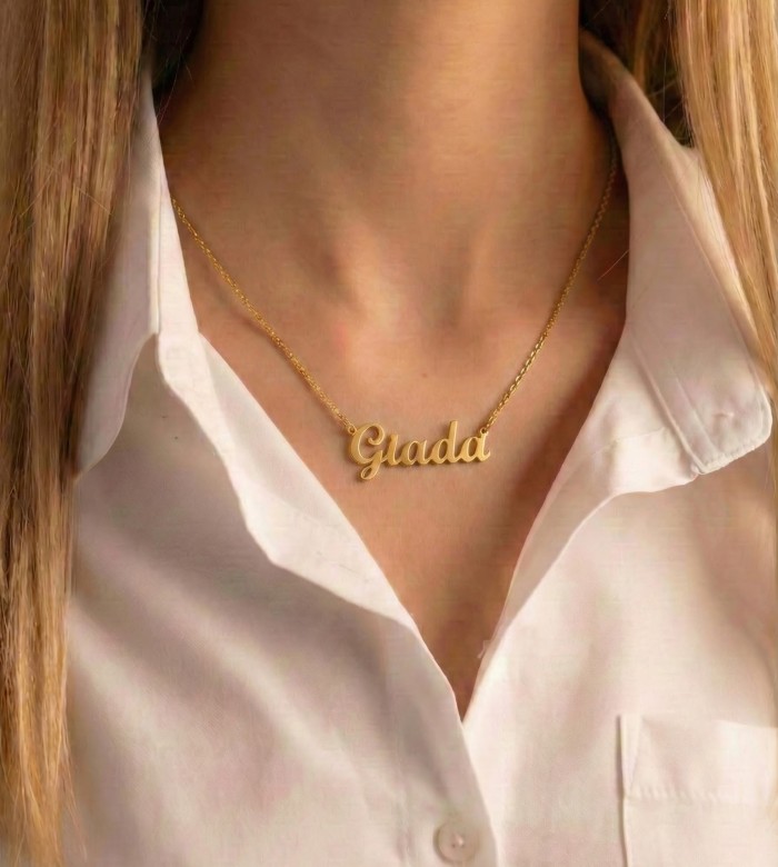 Collana con Nome Personalizzato in Oro