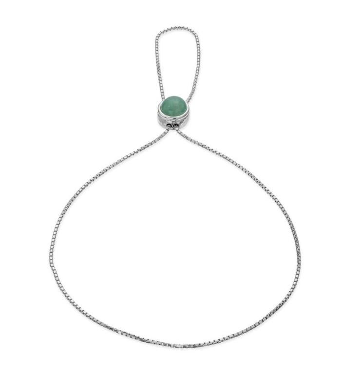 Solaris – bracciale baciamano  in argento naturale e pietra - MPBR3253